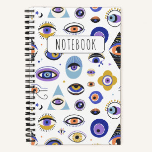 Cuaderno Ojo malvado para bloc de notas en espiral de prote
