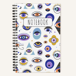 Cuaderno Ojo malvado para bloc de notas en espiral de prote