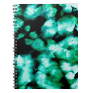 Cuaderno Ojo Verde Oscuro. Inspiración Aquamarine Tie Dye