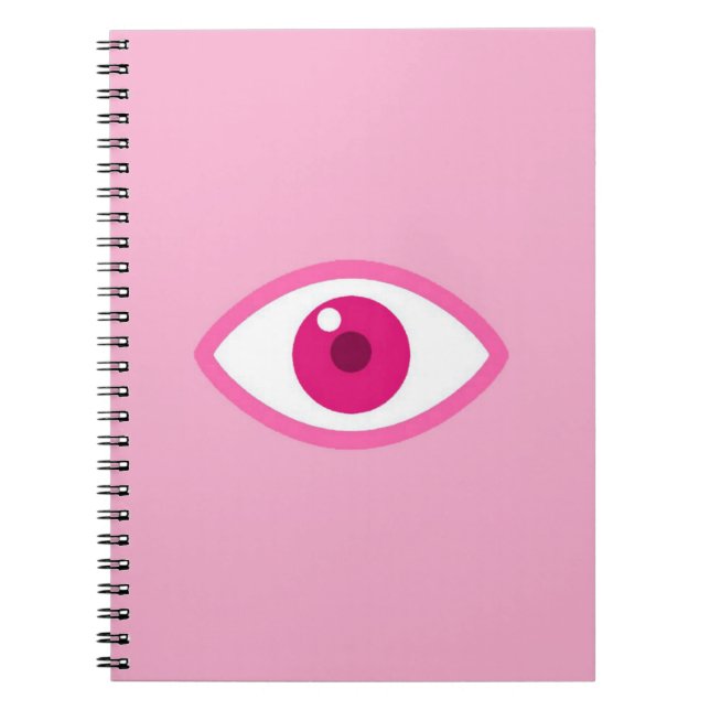 Cuaderno Ojo Verte Bloc De Notas Rosado (Frente)
