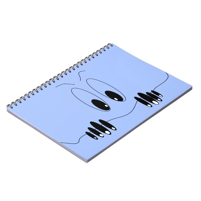 Cuaderno Ojos curiosos - Personalizado dibujando sonrisa fe (Lado Izquierdo)