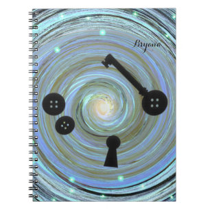 Cuaderno Ojos de botón y llave esqueleto Otro mundo