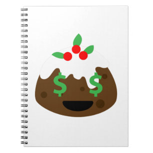 Cuaderno ojos de dinero navidades pudding