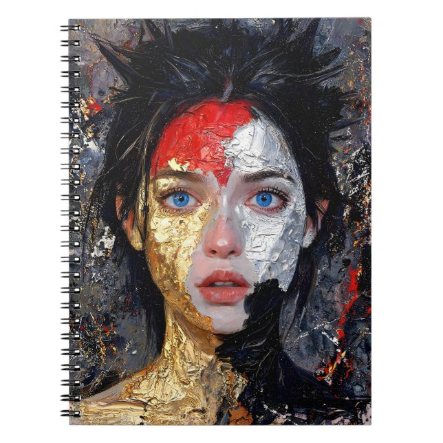 Cuaderno Ojos de la brasa – “Retrato de brasas” (Frente)