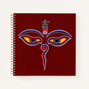 Cuaderno Ojos de la Sabiduría de Buda - ojos del templo Bod