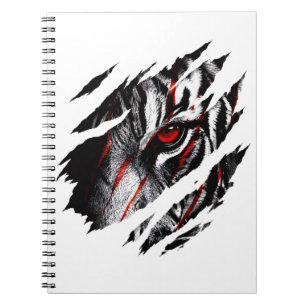 Cuaderno Ojos de Tigre de Anime a Través del Rasguño