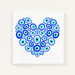 Cuaderno Ojos griegos de corazón de amor