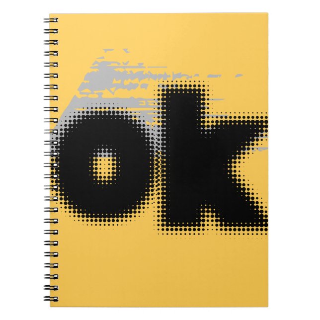 Cuaderno OK Vibes - Simple & Bold" (Frente)