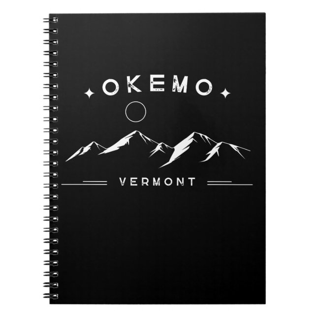 Cuaderno Okemo Montaña de Vermont (Frente)