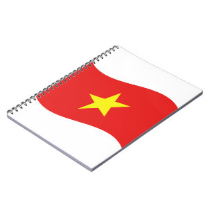 Cuaderno Ola de bandera de Vietnam