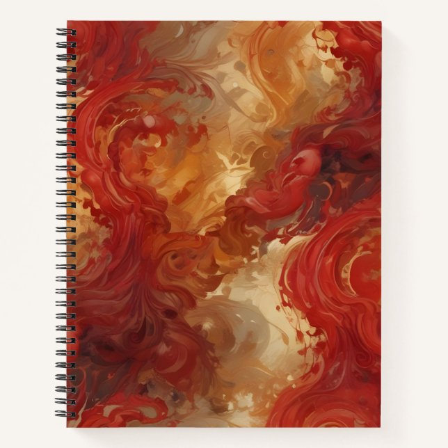 Cuaderno Ola de Oro y Carmesí (Anverso)