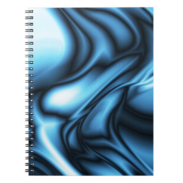 Cuaderno Ola de seda azul (Frente)