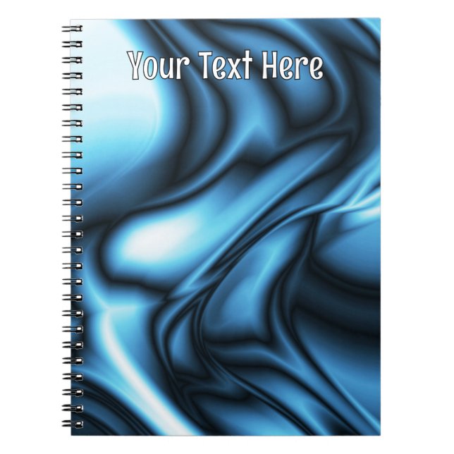 Cuaderno Ola de seda azul (Frente)