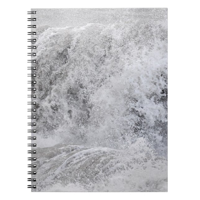 Cuaderno Ola tormentosa rompiendo (Frente)