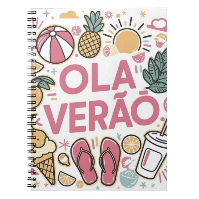 Cuaderno Olá Verão  / Hello Summer (Frente)