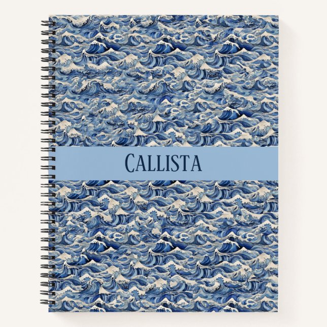 Cuaderno Olas Azules (Anverso)