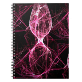 Cuaderno Olas de energía rosada rock de Punk chica