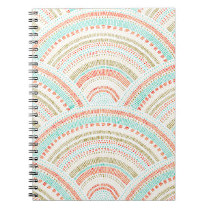Cuaderno Olas de Seigaiha: Patrón de onda de época