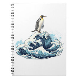 Cuaderno Olas de surf de King Penquin