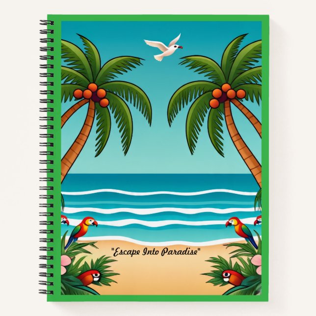 Cuaderno "Olas doradas de atardecer" (Anverso)