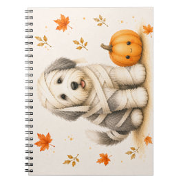 Cuaderno Old English Sheepdog Momia Halloween