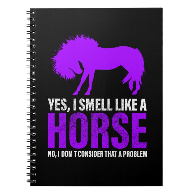 Cuaderno Oler como un caballo no es ningún problema (Frente)