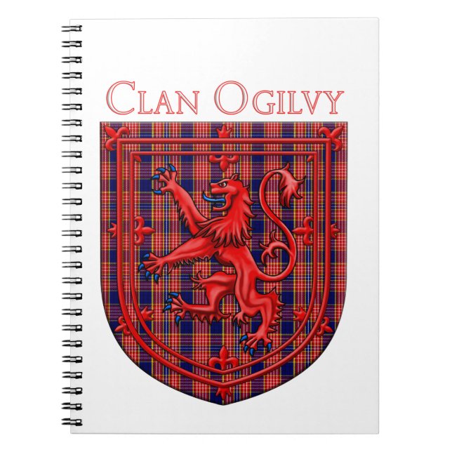 Cuaderno Oliphant Tartan Scottish Plaid Lion Rampant (Frente)