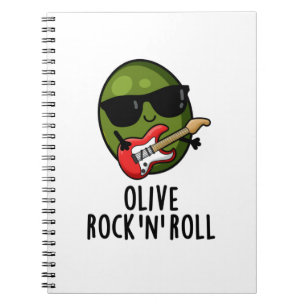 Cuaderno Oliva Rock And Roll Divertido Rocker Oliva Juego d