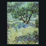 Cuaderno Olive Grove de Vincent van Gogh<br><div class="desc">Olive Grove de Vincent van Gogh es una pintura vintage de arte fino post impresionismo por la naturaleza. Van Gogh pintó una docena de paisajes de olivos mientras vivía en el sur de Francia. Un huerto lleno de árboles frutales en una granja durante la temporada estival. Sobre el artista: Vincent...</div>