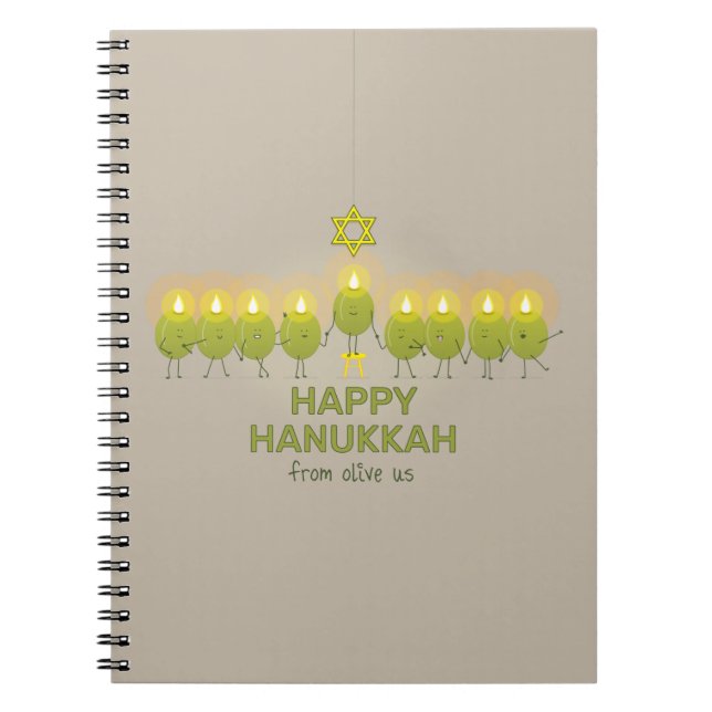 Cuaderno Olive Hanukkah Menorah (Frente)
