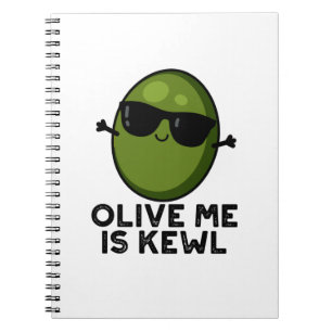 Cuaderno Olive Me Is Kewl Cool Olive Pun 