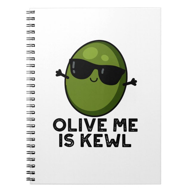 Cuaderno Olive Me Is Kewl Cool Olive Pun  (Frente)