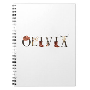 Cuaderno Olivia Chica Vaquera, Vaqueros del Oeste, Chica Va