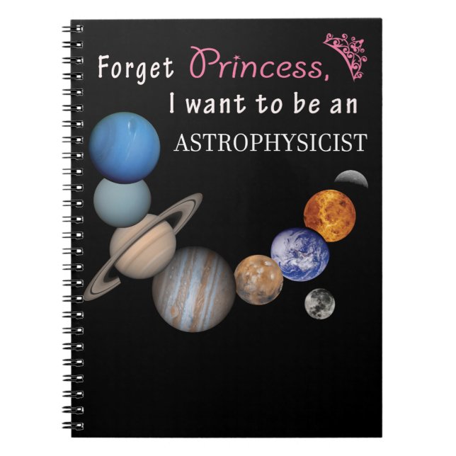 Cuaderno Olvidar princesa - Astrofísico (Frente)
