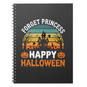 Cuaderno Olvidar princesa feliz Halloween casa embrujada De
