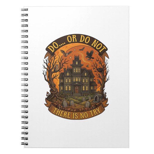 Cuaderno Olvídate de los dulces dame solo fantasma de Hallo (Frente)