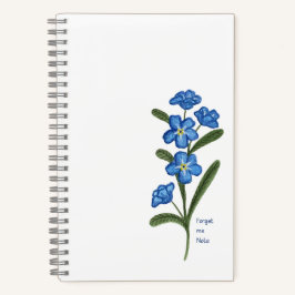 Cuaderno Olvídate de mi no flor