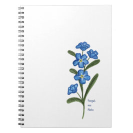 Cuaderno Olvídate de mi no Personalizado de flores