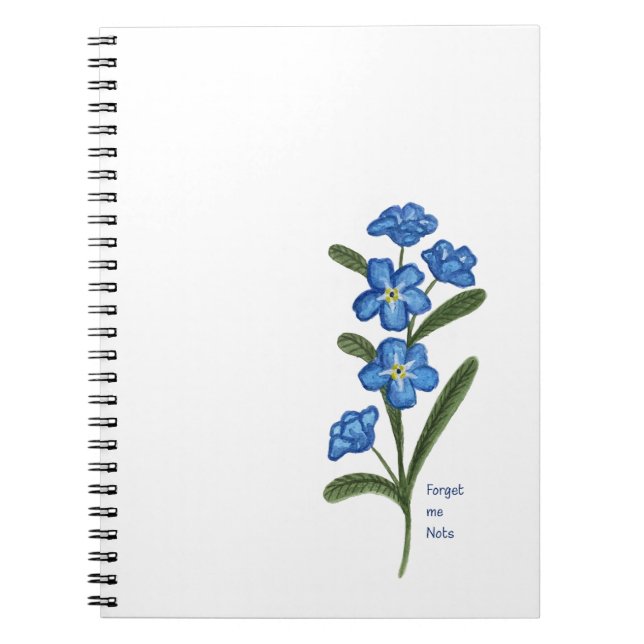 Cuaderno Olvídate de mi no Personalizado de flores (Frente)