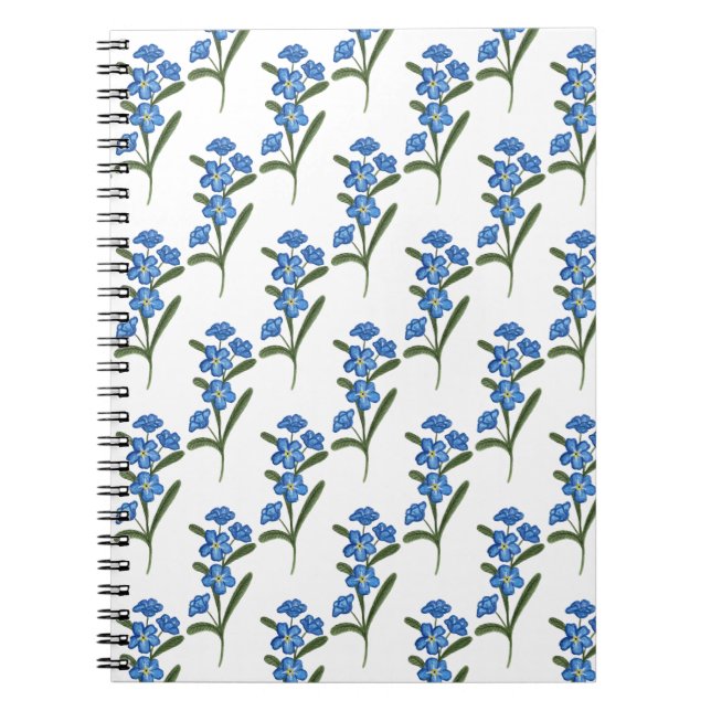 Cuaderno Olvídate del patrón blanco del bloc de notas de fl (Frente)