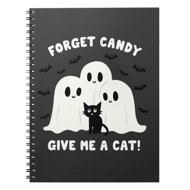Cuaderno Olvídate Del Velo, Dame Un Halloween De Gato Fanta (Frente)
