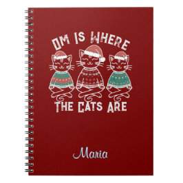Cuaderno Om es donde los gatos son festividades