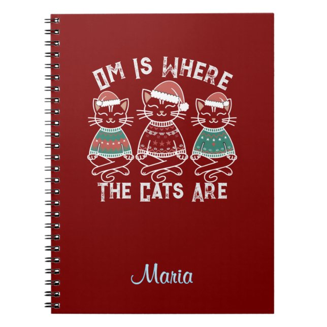 Cuaderno Om es donde los gatos son festividades (Frente)