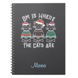 Cuaderno Om es donde los gatos son festividades
