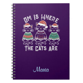 Cuaderno Om es donde los gatos son festividades