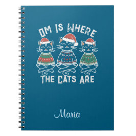 Cuaderno Om es donde los gatos son festividades