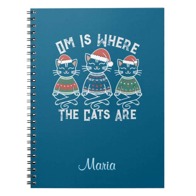 Cuaderno Om es donde los gatos son festividades (Frente)