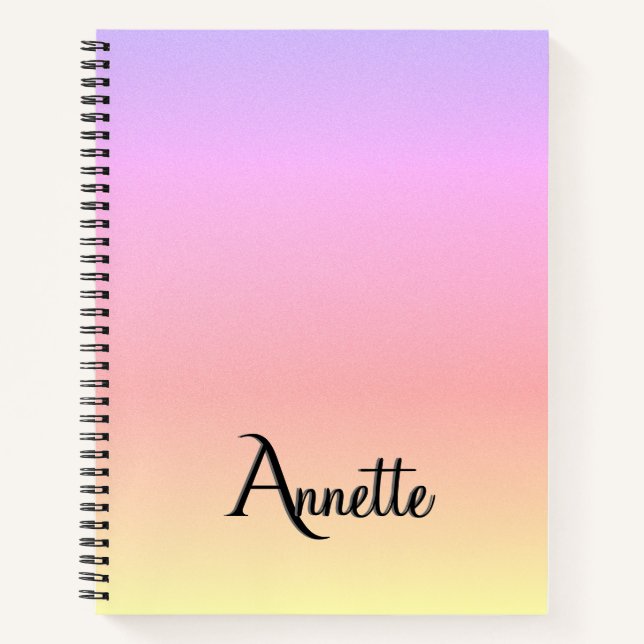 Cuaderno Ombre arcoiris (Anverso)