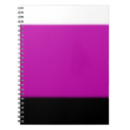 Cuaderno Ombre blanco, rosa y negro