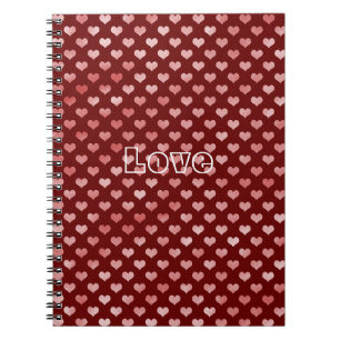 Cuaderno Ombre color rojo rosa